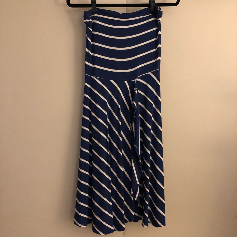 Ann Taylor strapless midi dress size XS